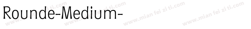 Rounde-Medium字体转换