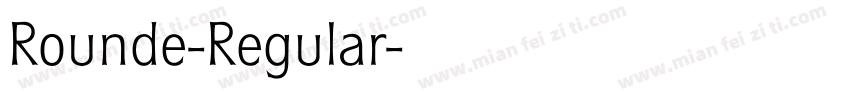 Rounde-Regular字体转换