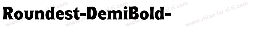 Roundest-DemiBold字体转换
