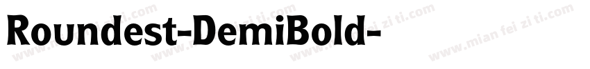 Roundest-DemiBold字体转换