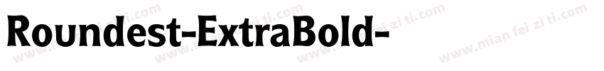 Roundest-ExtraBold字体转换