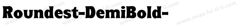 Roundest-DemiBold字体转换