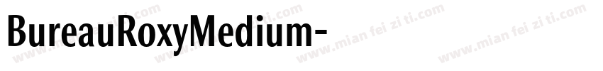 BureauRoxyMedium字体转换