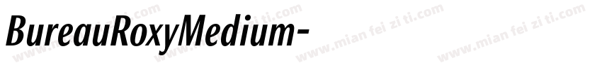 BureauRoxyMedium字体转换