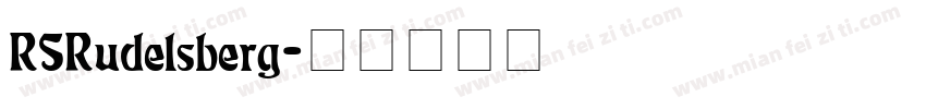 RSRudelsberg字体转换