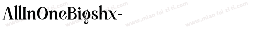 AllInOneBigshx字体转换