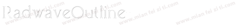 RadwaveOutline字体转换