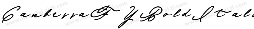 CanberraFY-BoldItalic字体转换