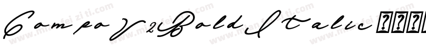 CompoV2BoldItalic字体转换