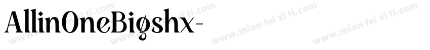 Allin0neBigshx字体转换