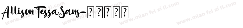 AllisonTessaSans字体转换