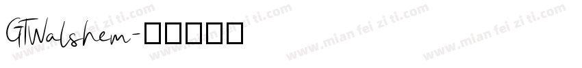 GTWalshem字体转换