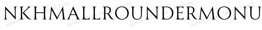 nkhmAllrounderMonument字体转换