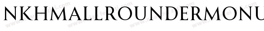 nkhmAllrounderMonument字体转换