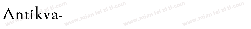 Antikva字体转换