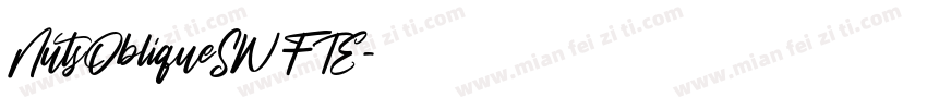 NutsObliqueSWFTE字体转换