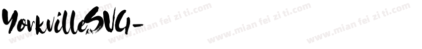 YorkvilleSVG字体转换