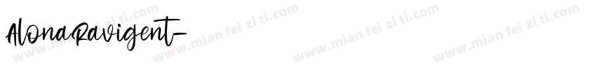 AlonaRavigent字体转换