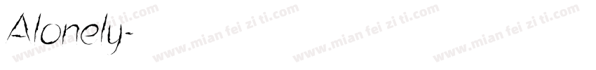Alonely字体转换