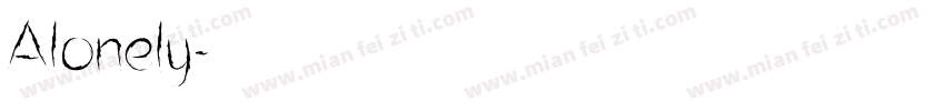 Alonely字体转换