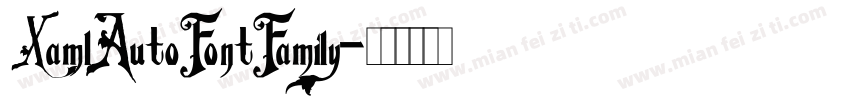 XamlAutoFontFamily字体转换