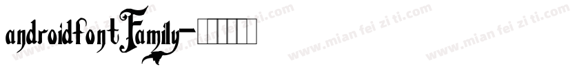 androidfontFamily字体转换