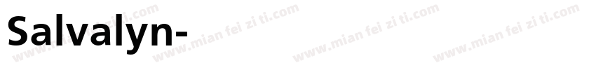 Salvalyn字体转换