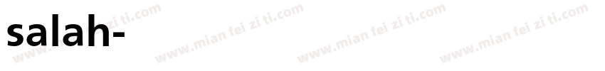 salah字体转换