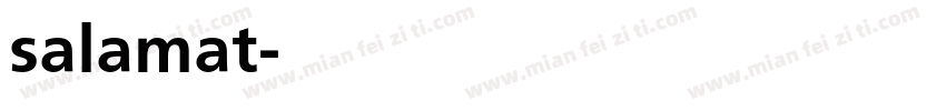 salamat字体转换