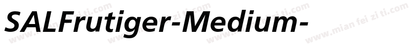 SALFrutiger-Medium字体转换