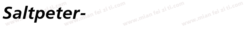Saltpeter字体转换