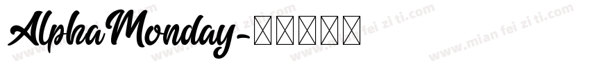 AlphaMonday字体转换