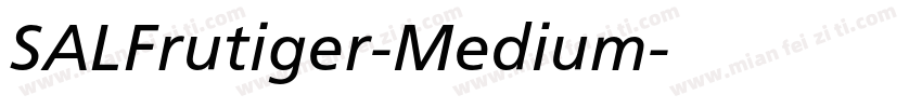 SALFrutiger-Medium字体转换