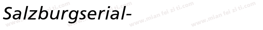 Salzburgserial字体转换
