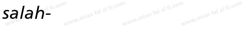 salah字体转换