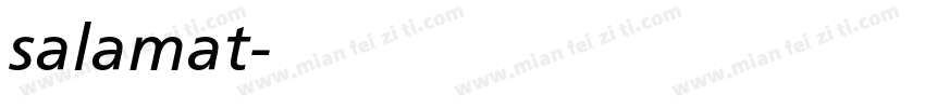 salamat字体转换