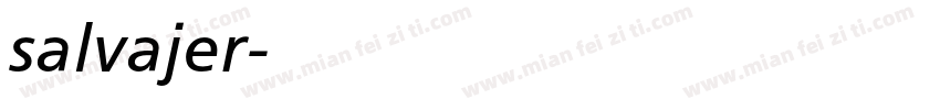 salvajer字体转换