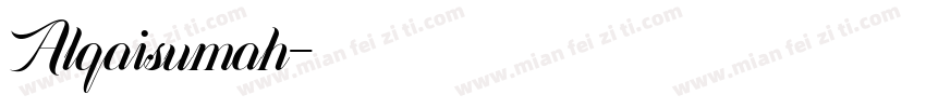 Alqaisumah字体转换