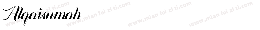 Alqaisumah字体转换