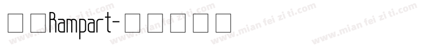壁磊Rampart字体转换