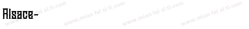 Alsace字体转换