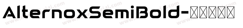 AlternoxSemiBold字体转换