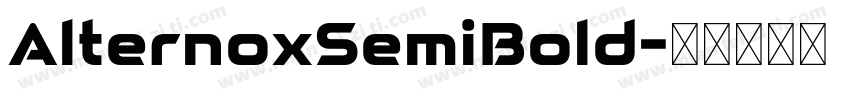 AlternoxSemiBold字体转换