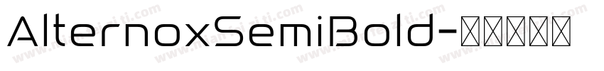 AlternoxSemiBold字体转换