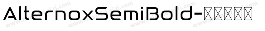 AlternoxSemiBold字体转换