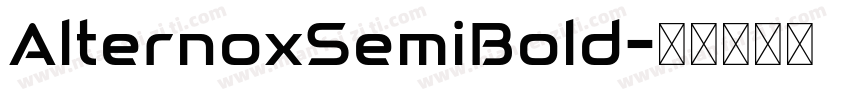 AlternoxSemiBold字体转换