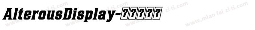 AlterousDisplay字体转换