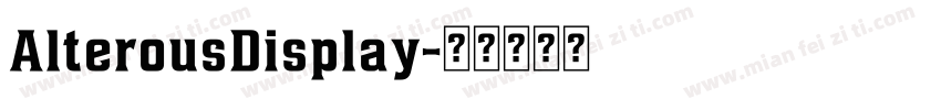 AlterousDisplay字体转换