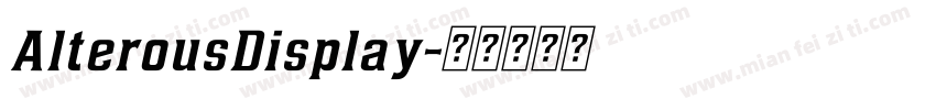 AlterousDisplay字体转换