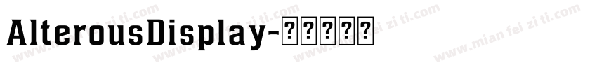 AlterousDisplay字体转换